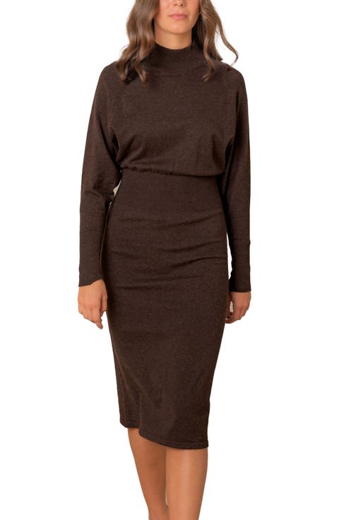 Women's Dolman Sleeve Sweater Dress