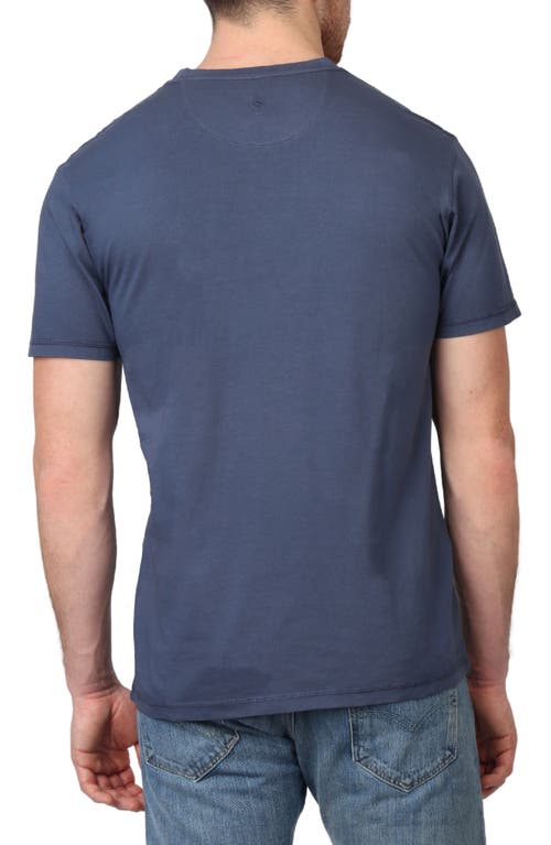 Tailorbyrd Pigment Dyed Pocket T-shirt In Navy