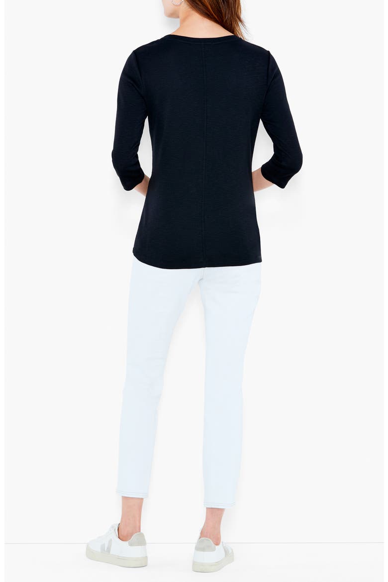 Boatneck T-Shirt, Alternate, color, BLACK ONYX