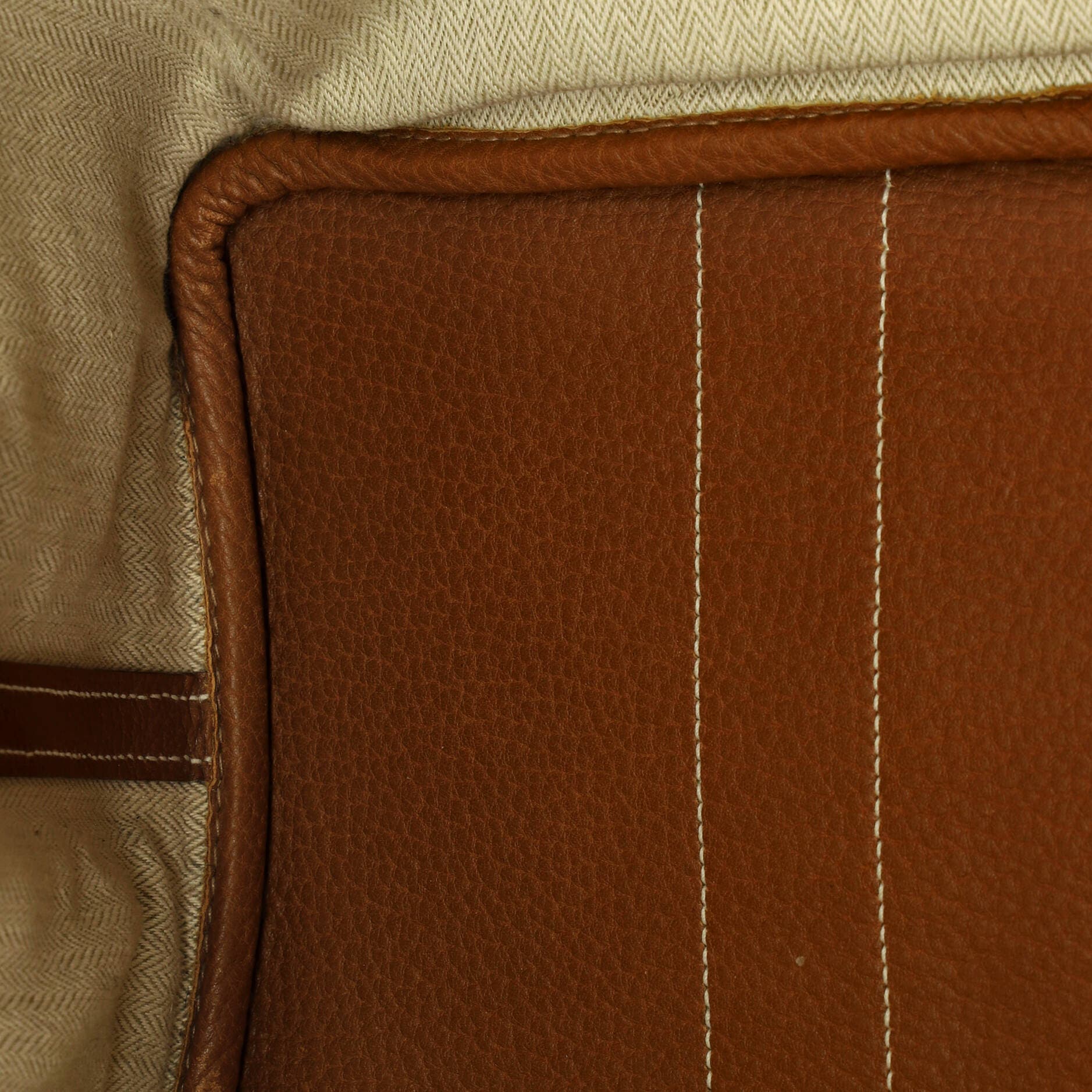 Pre-Owned Hermes Garden Party Tote Leather 36, Alternate, color, Gold