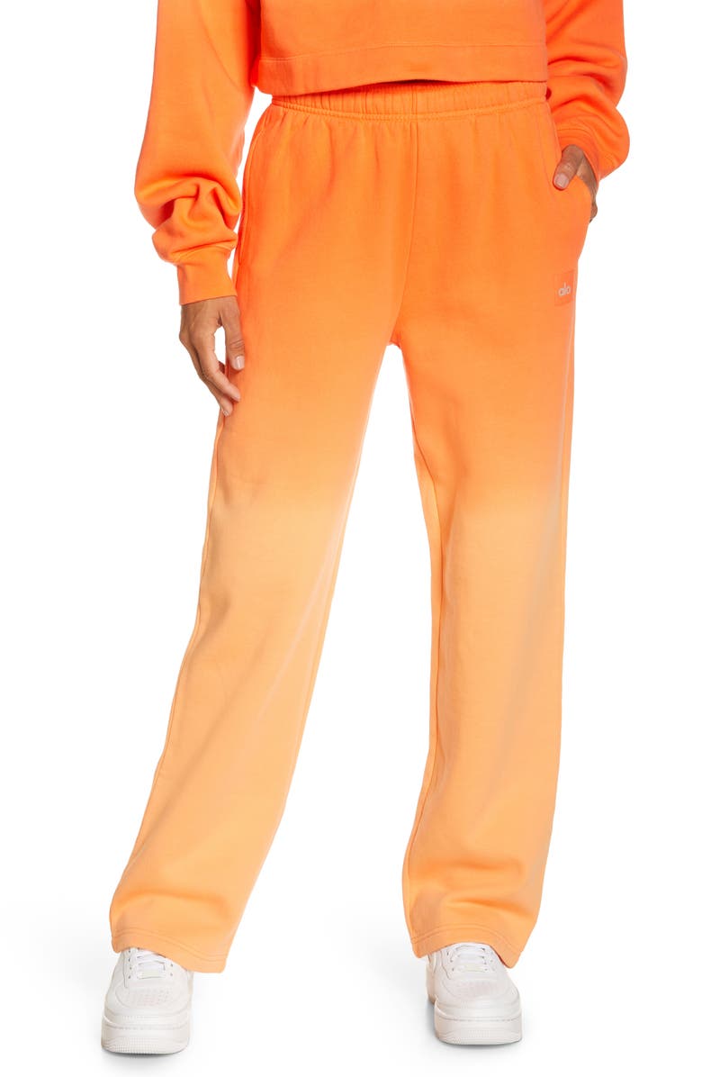 Alo Straight Leg Ombré Sweatpants, Main, color, 