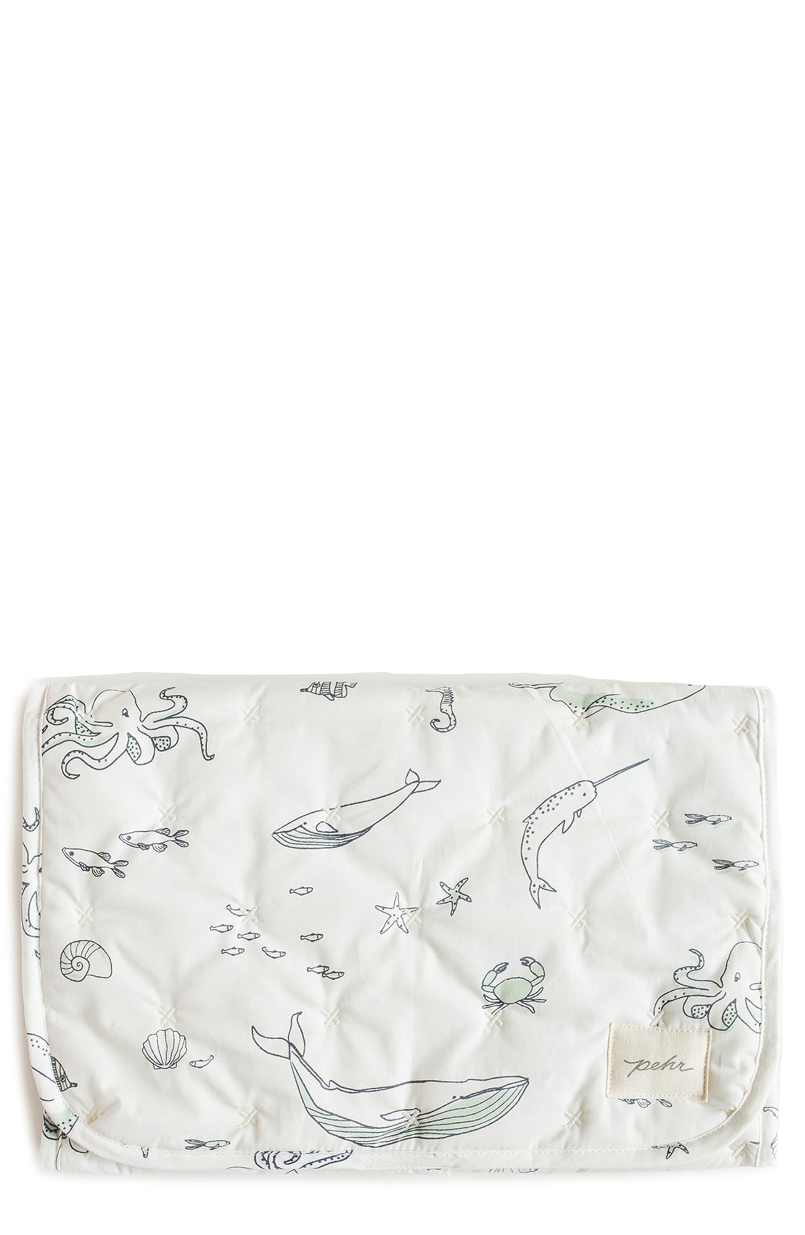 Pehr On The Go Changing Pad, Main, color, Life Aquatic