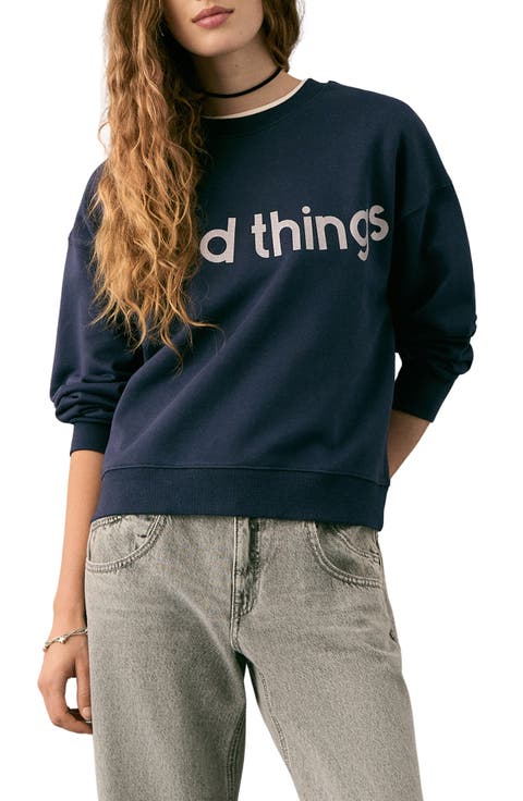 Glitter Message Sweatshirt