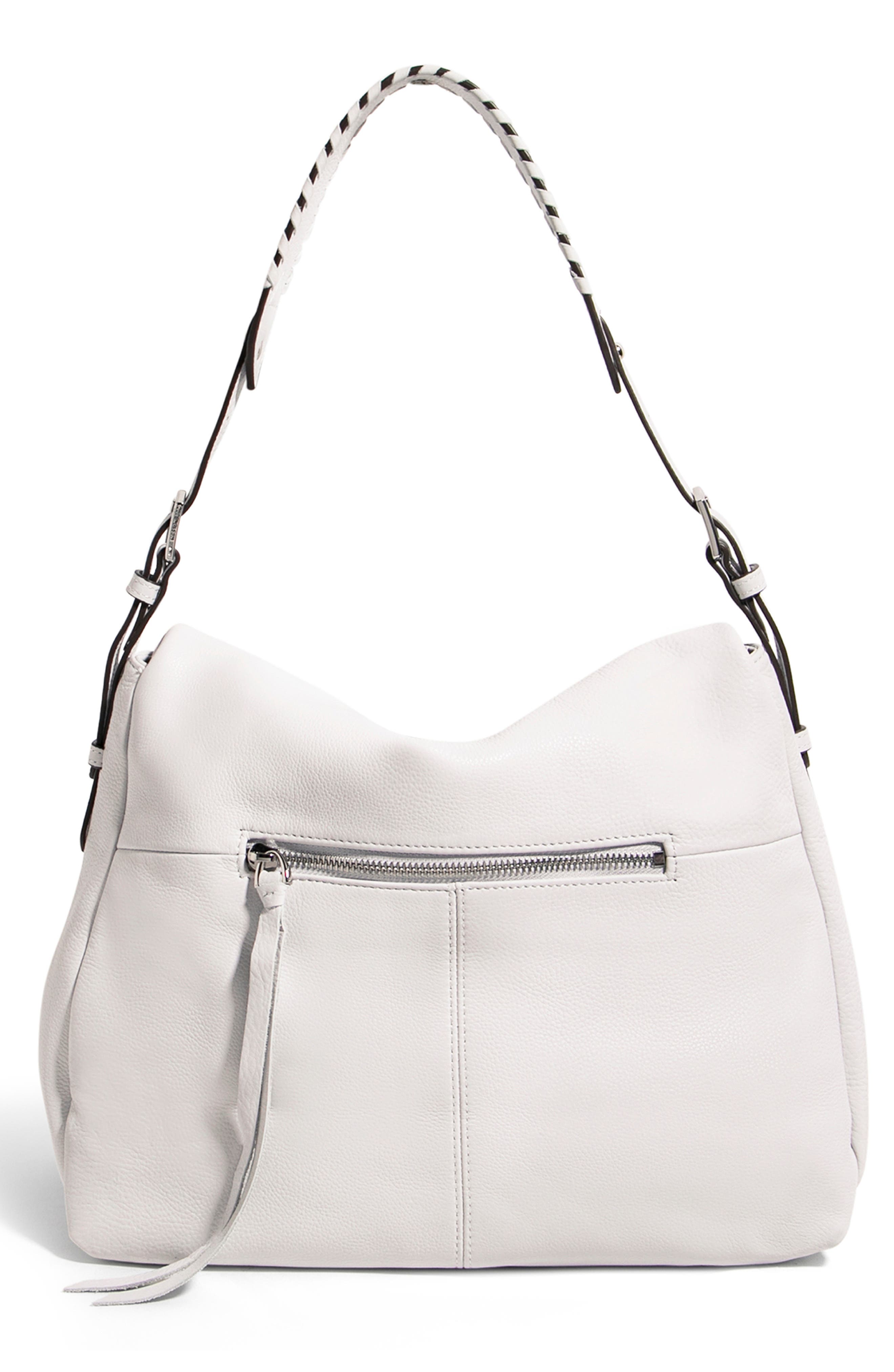 AIMEE Bali Double Entry Bag, Alternate, color, Cloud W/ Shiny Gold