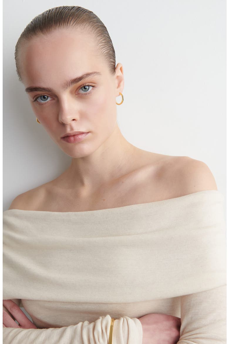Brooke Off the Shoulder Merino Wool Top, Alternate, color, WHITE LIGHT
