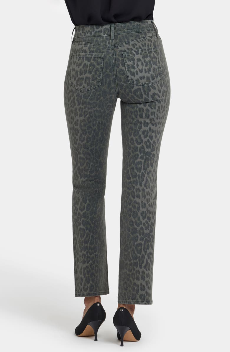 NYDJ Marilyn Straight Leg Ankle Jeans, Alternate, color, Vine Leaf Leopard