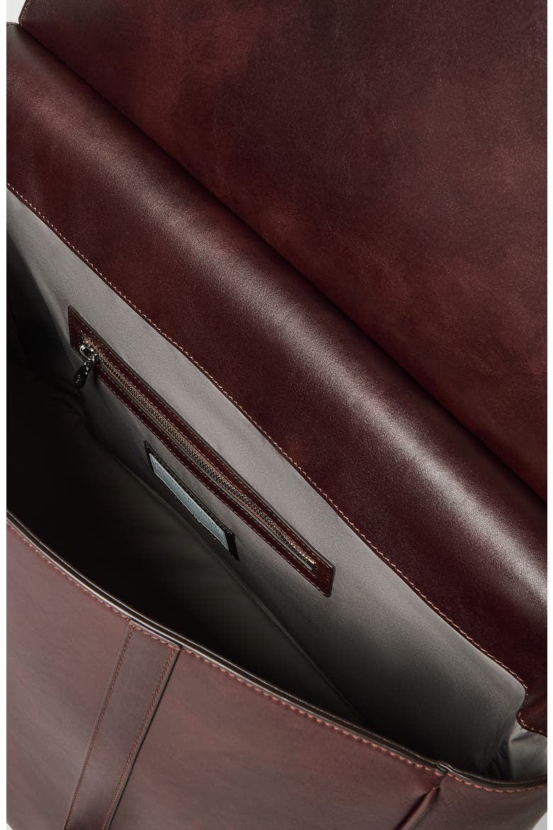Calfskin suit carrier, Alternate, color, Burgundy