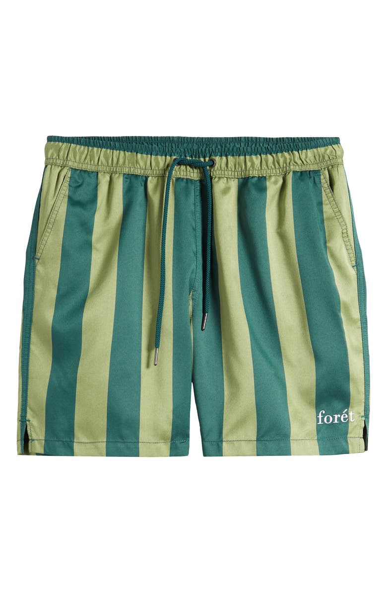 FORET Away Stripe Swim Trunks, Alternate, color, 