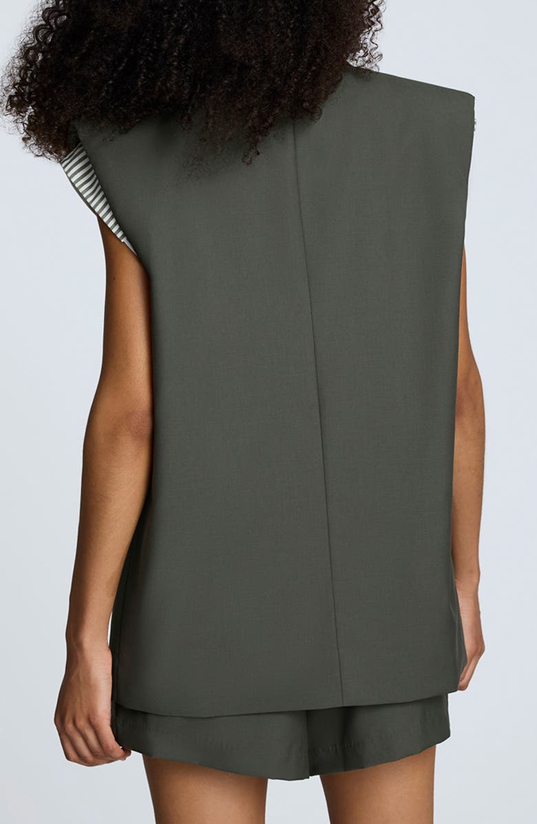 Kenneth Cole Twill Vest, Alternate, color, Dark Camo Green