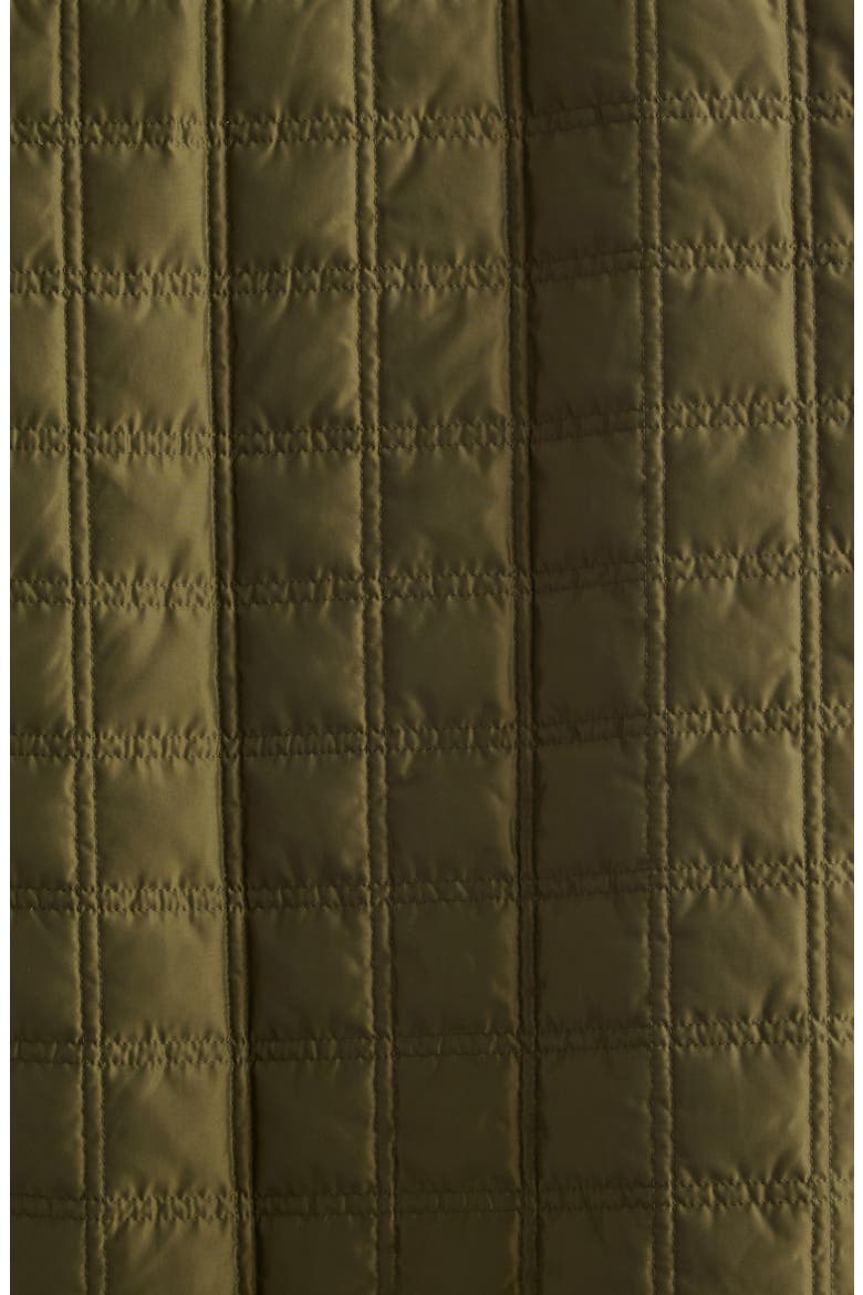 Reversible Quilted Down Twill Car Coat, Alternate, color, FOREST