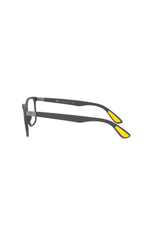 Ray Ban Ray-ban 53mm Square Optical Glasses In Gray
