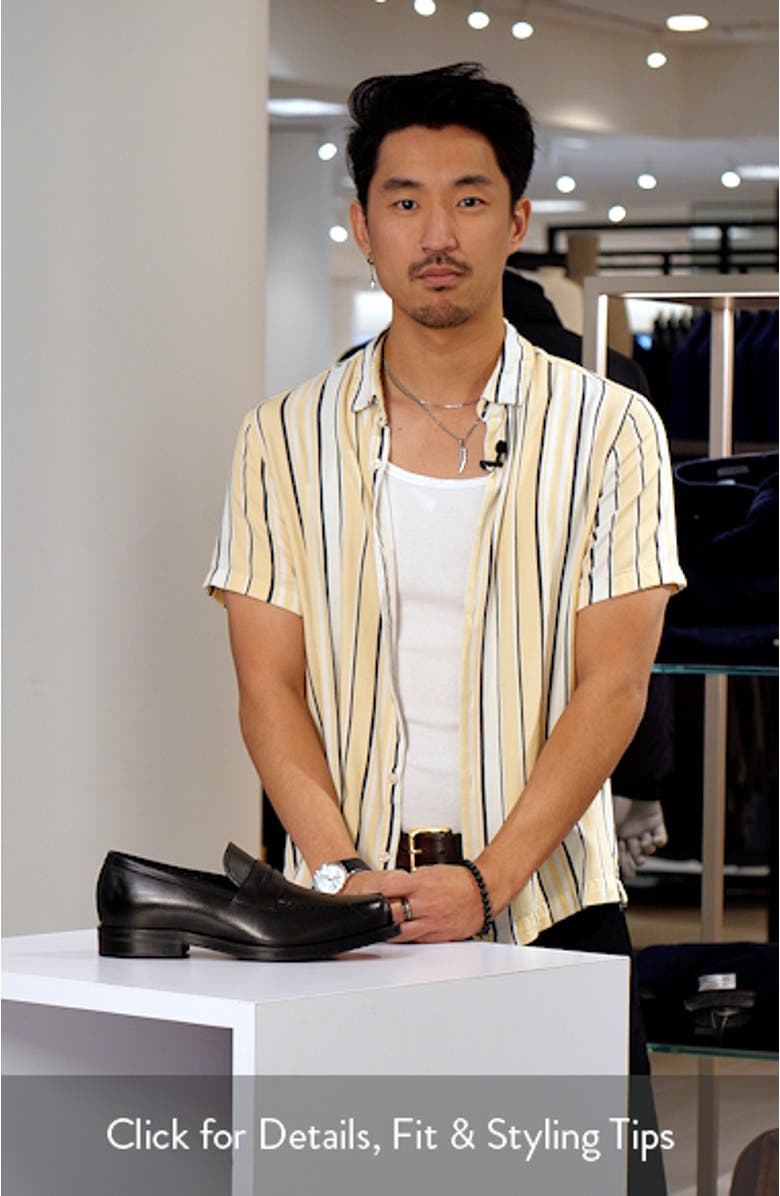 Dresletic Leather Penny Loafer, sales video thumbnail