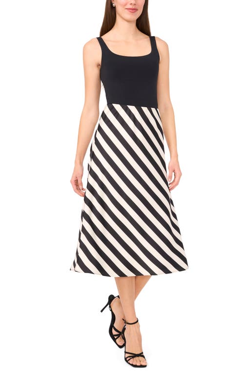 Halogen ® Solstice Stripe Satin Midi Skirt In Multi