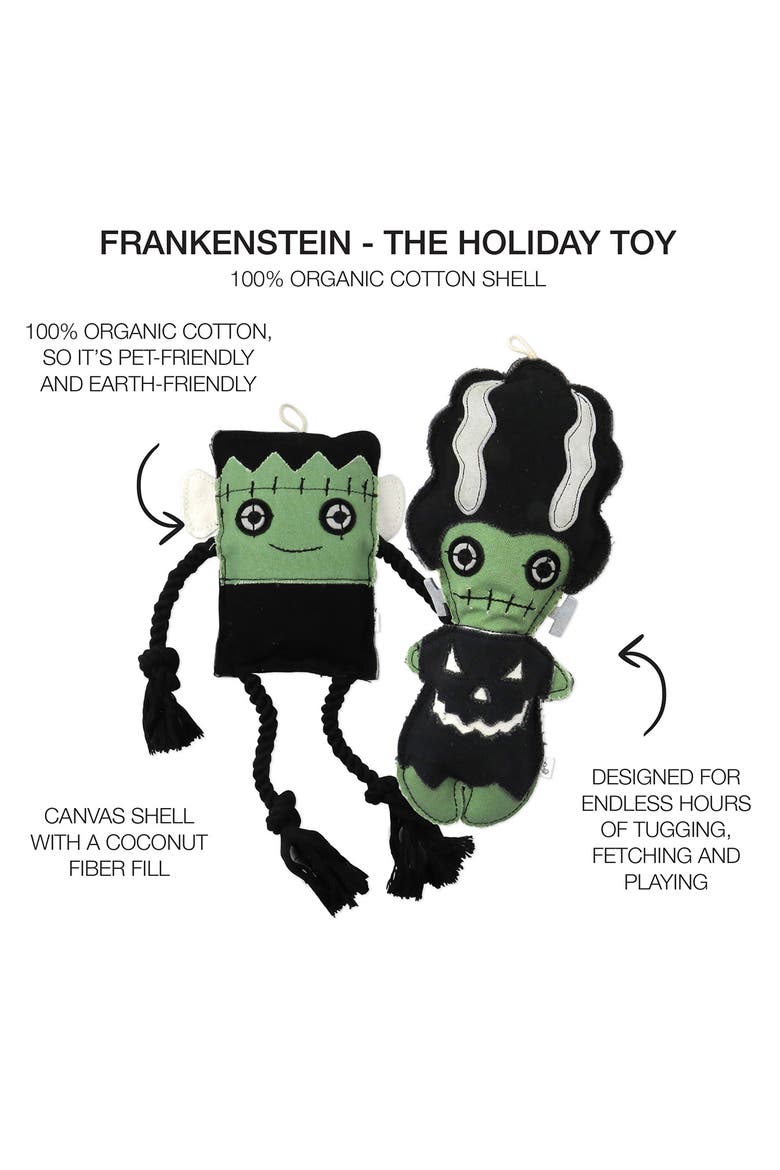 Mr. & Mrs. Frankenstein Pet Toys, Alternate, color, FRANKENSTEIN