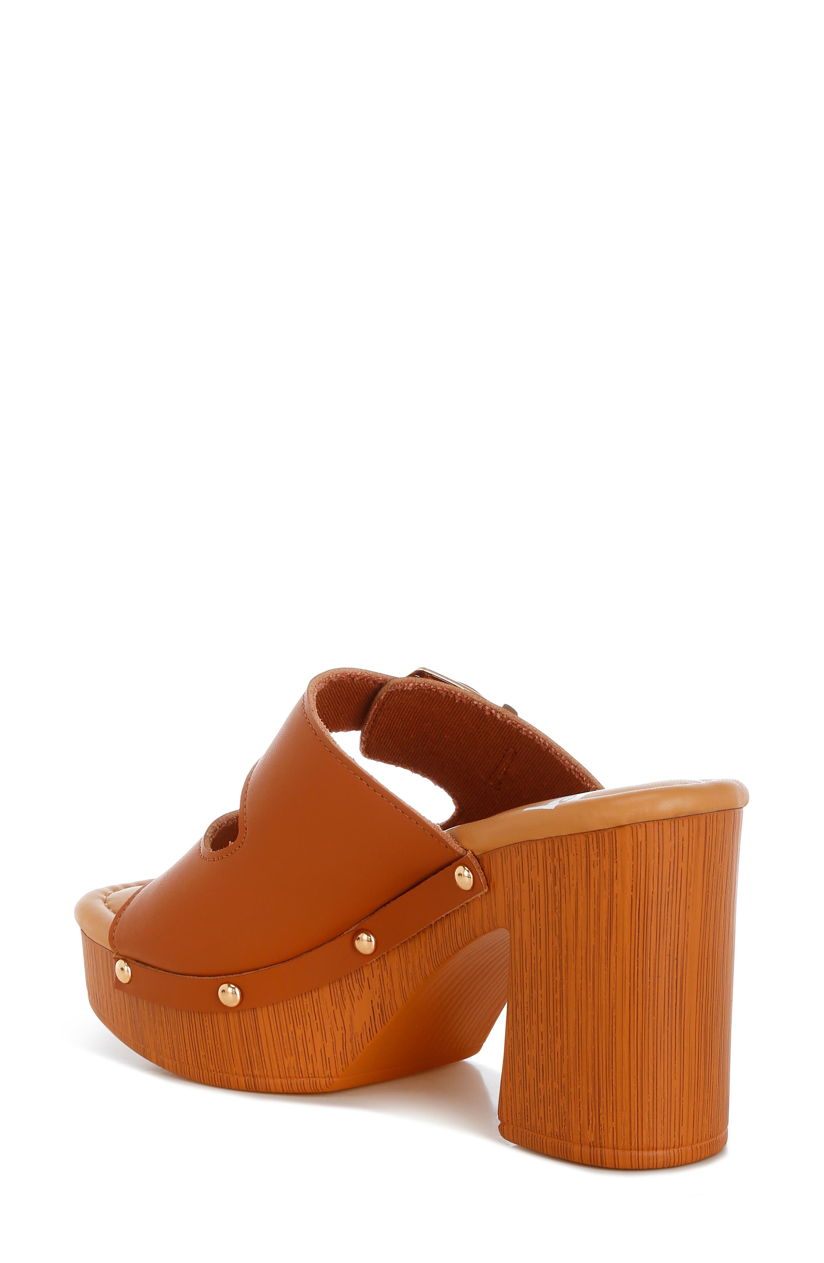 Kenna Double Buckle Strap Platform Sandal, Alternate, color, TAN