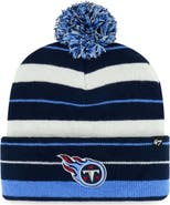 '47 Men's '47 Navy Tennessee Titans Powerline Cuffed Knit Hat with Pom