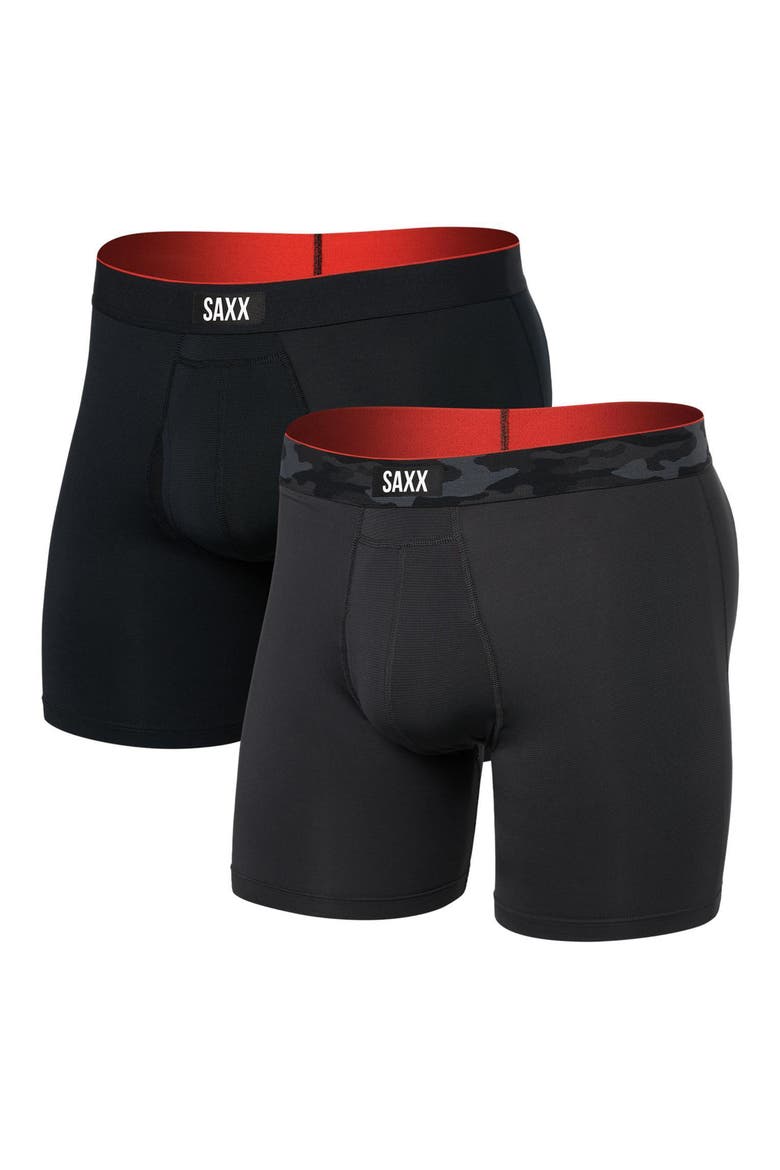 Assorted 2-Pack Multi-Sport Mesh Performance Boxer Briefs, Main, color, REMOTE CAMO WB/BLACK