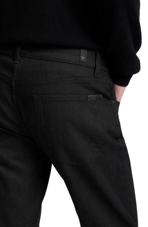 7 For All Mankind The Straight Leg Jeans In Black