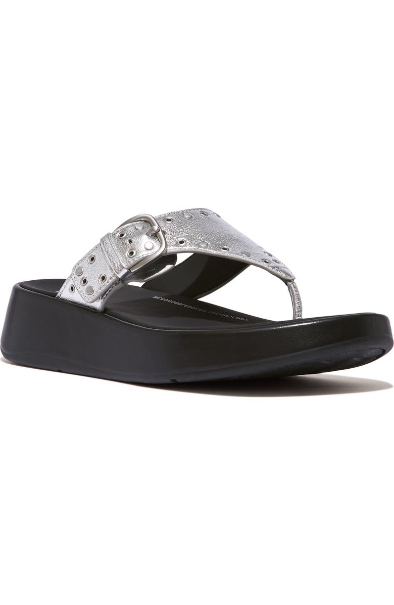 FitFlop F-Mode Platform Flip Flop, Main, color, Silver