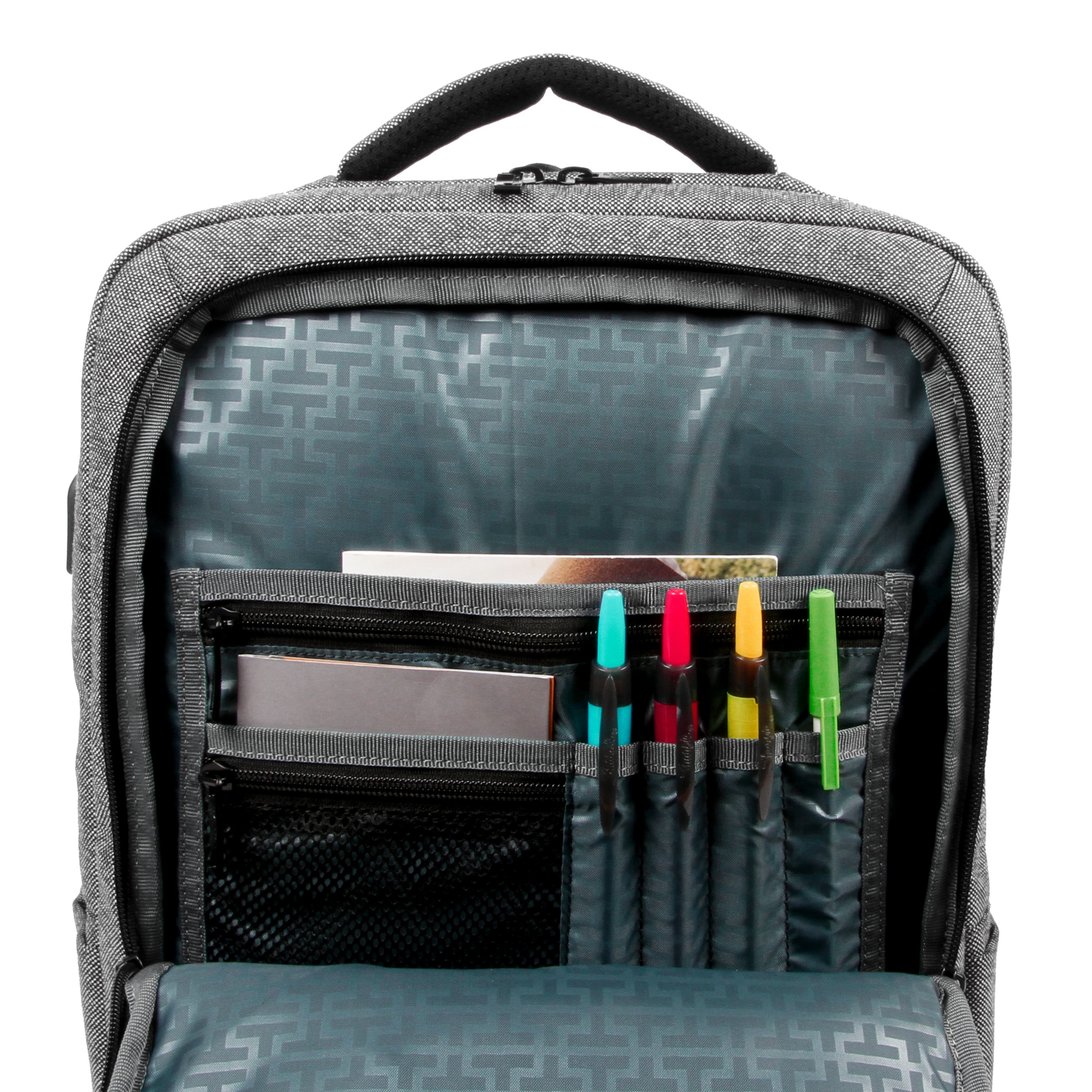 J World Tanka Pilgrim Business Laptop Backpack, Alternate, color, Grey