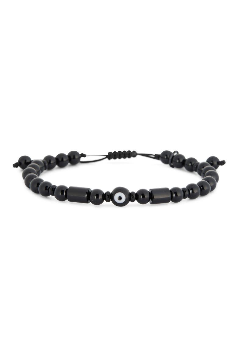 Men's Nazar Semiprecious Stone Bracelet, Alternate, color, BLACK ONYX
