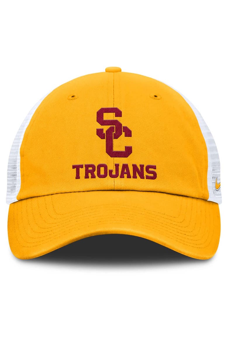 Men's Nike Gold USC Trojans Club Trucker Adjustable Hat, Alternate, color, Gold