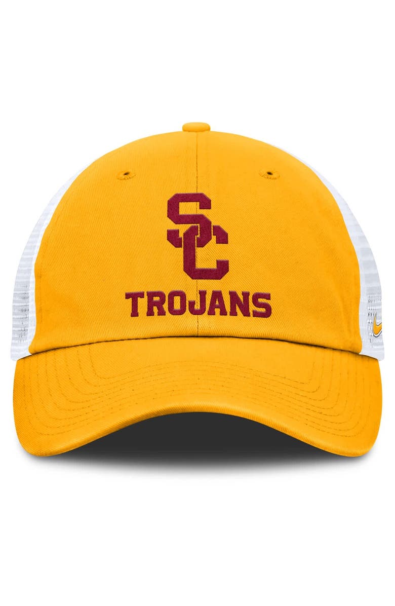 Nike Men's Nike Gold USC Trojans Club Trucker Adjustable Hat, Alternate, color, Gold