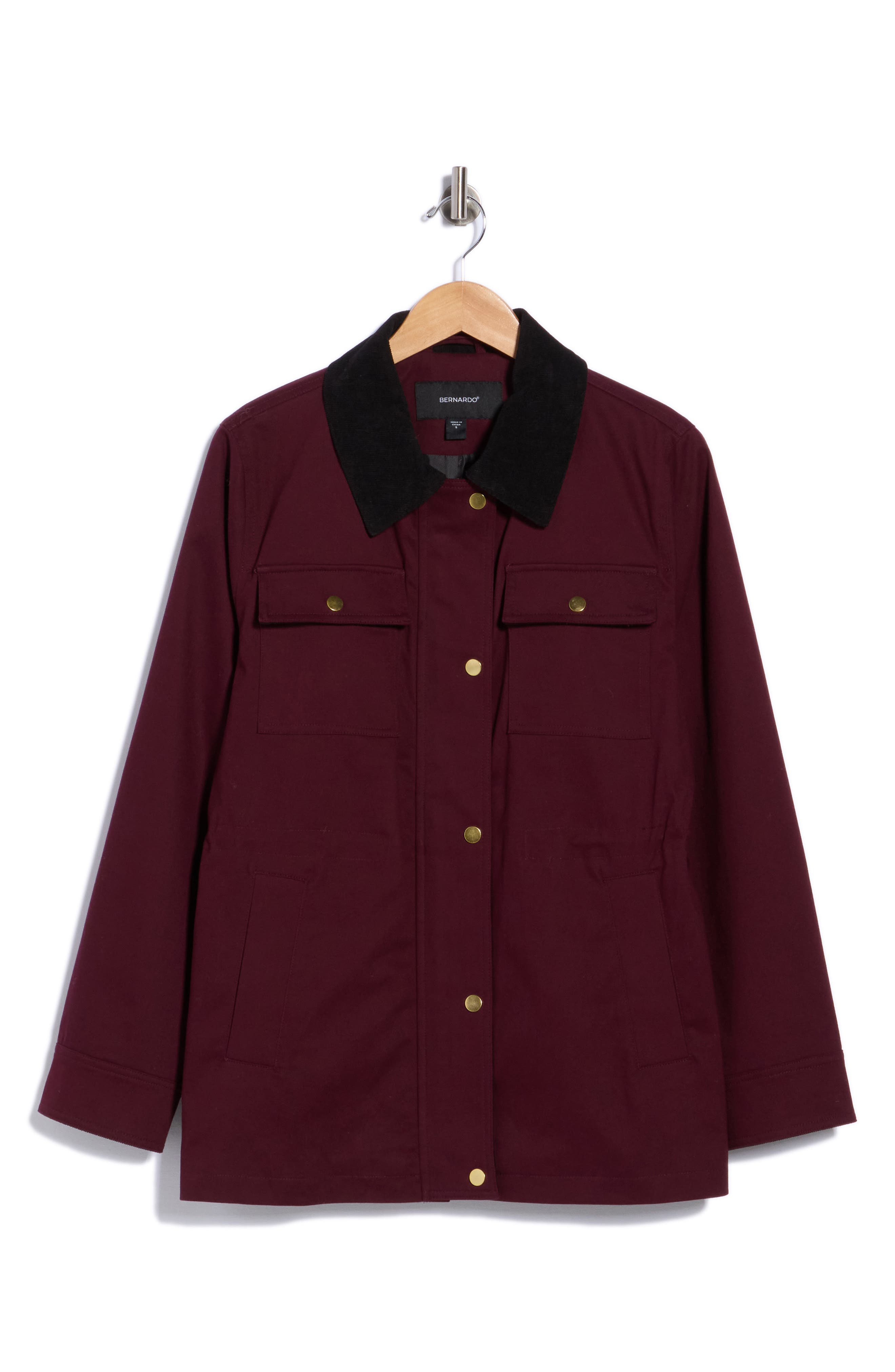 Cinched Waist Twill Jacket