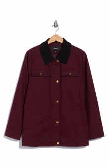 Cinched Waist Twill Jacket