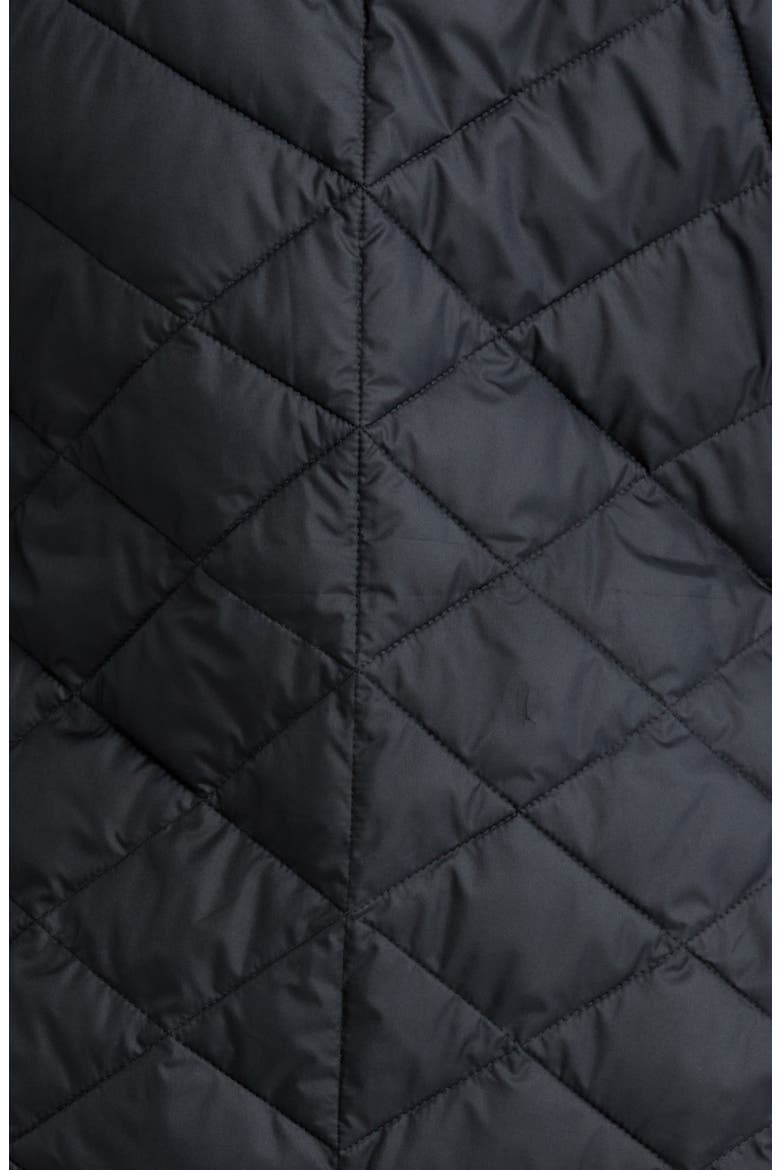 Heavenly Long Water Resistant Insulated Hooded Coat, Alternate, color, BLACK