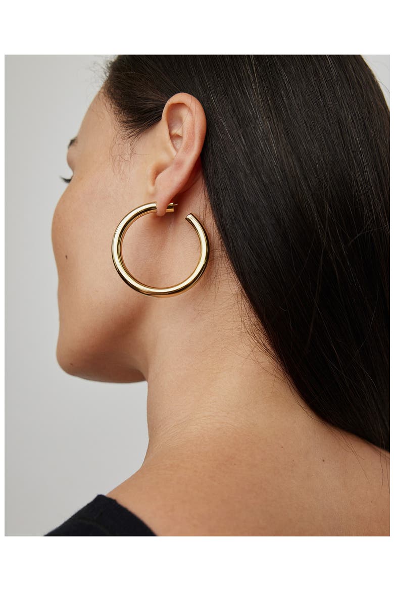 Natasha Baby Hoops, 1.5-Inch, Alternate, color, GOLD