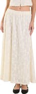 Endless Rose Floral Embroidered Maxi Skirt