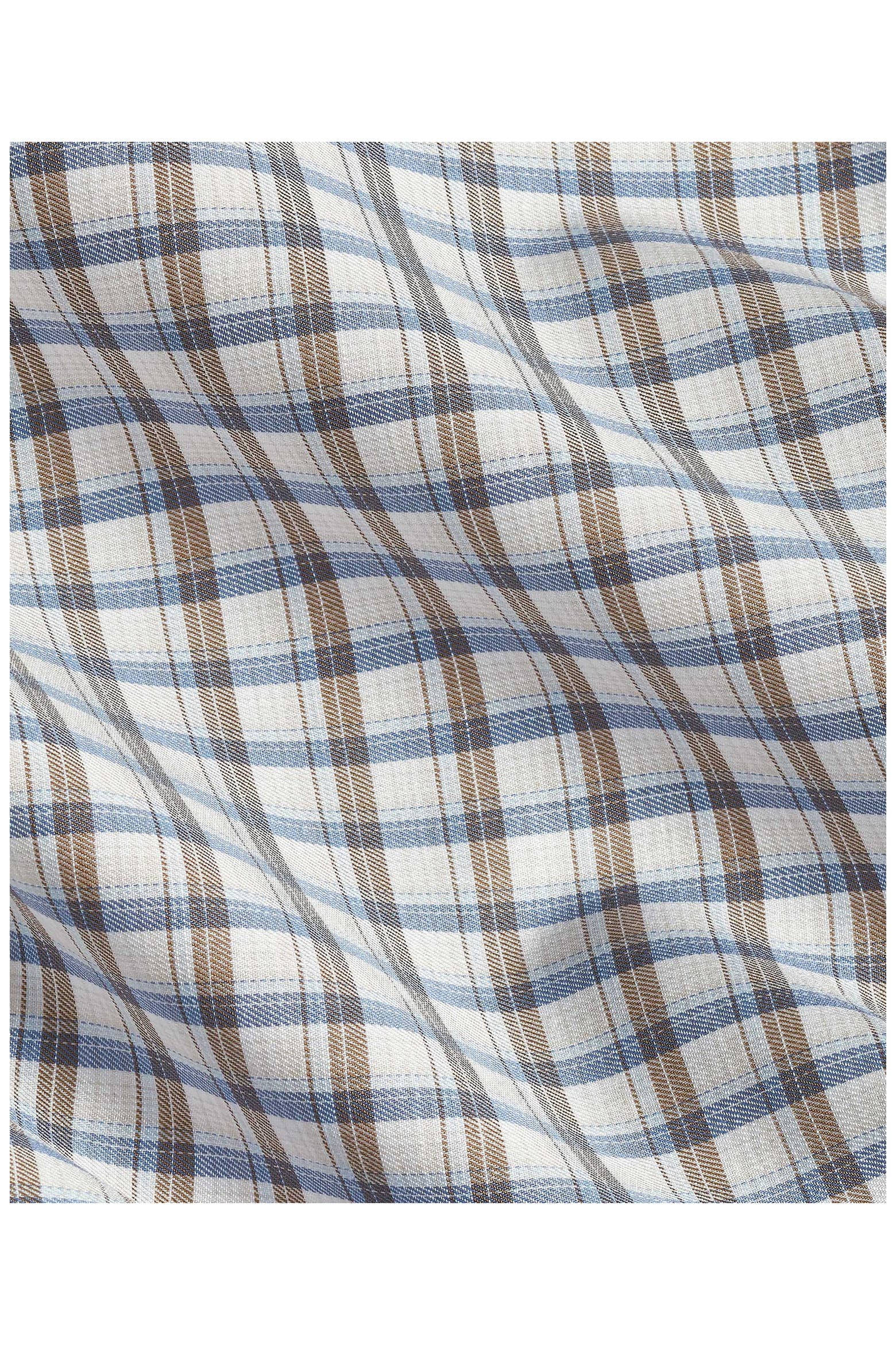 Button 1 David Donahue Check Cotton Twill Button-Down Shirt (Men) | Nordstrom