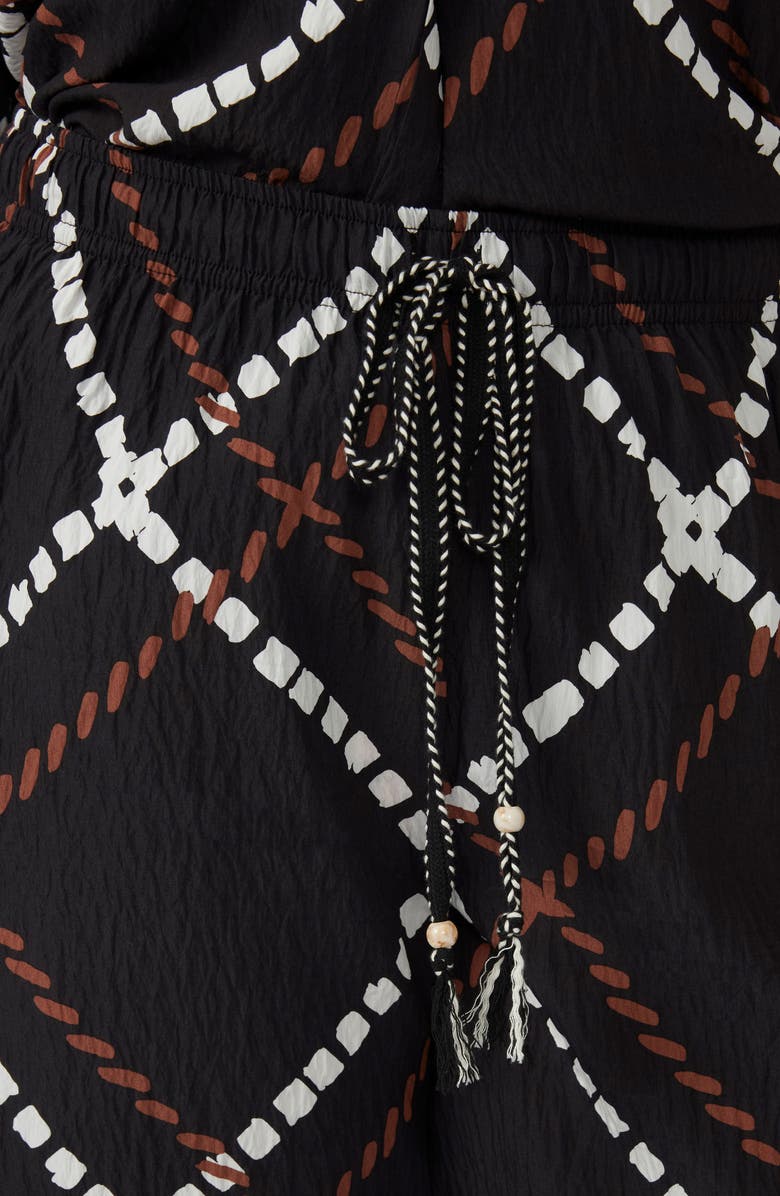 Estelle Marine Print Drawstring Pants, Alternate, color, Print