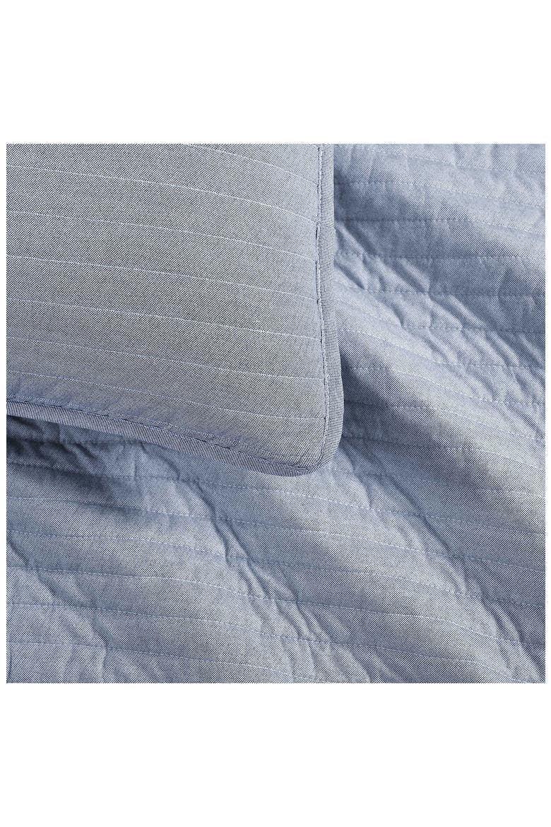 Christopher Texture Quilt & Shams Set, Alternate, color, WHITE/ DARK NIGHT NAVY