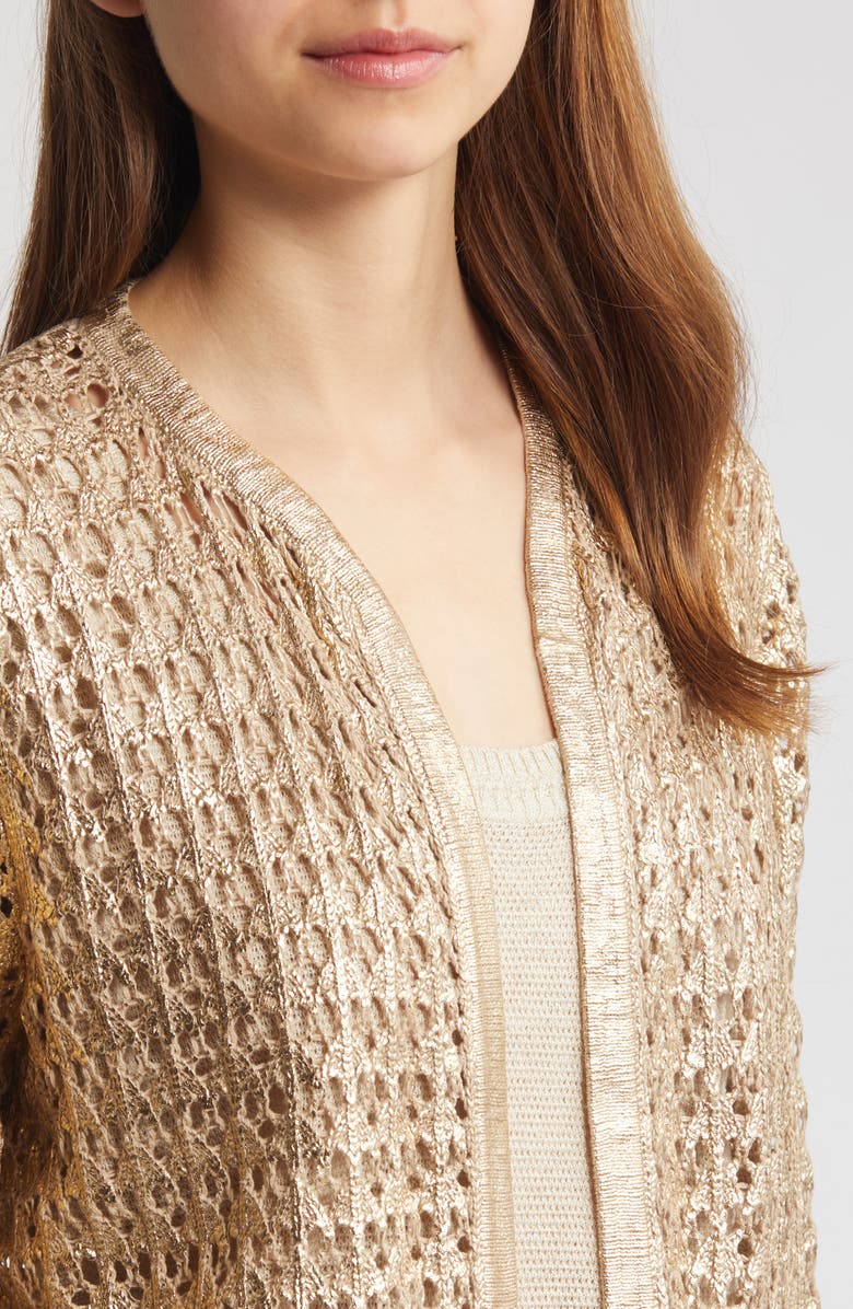 KOBI HALPERIN Eve Open Stitch Open Front Cardigan, Alternate, color, 