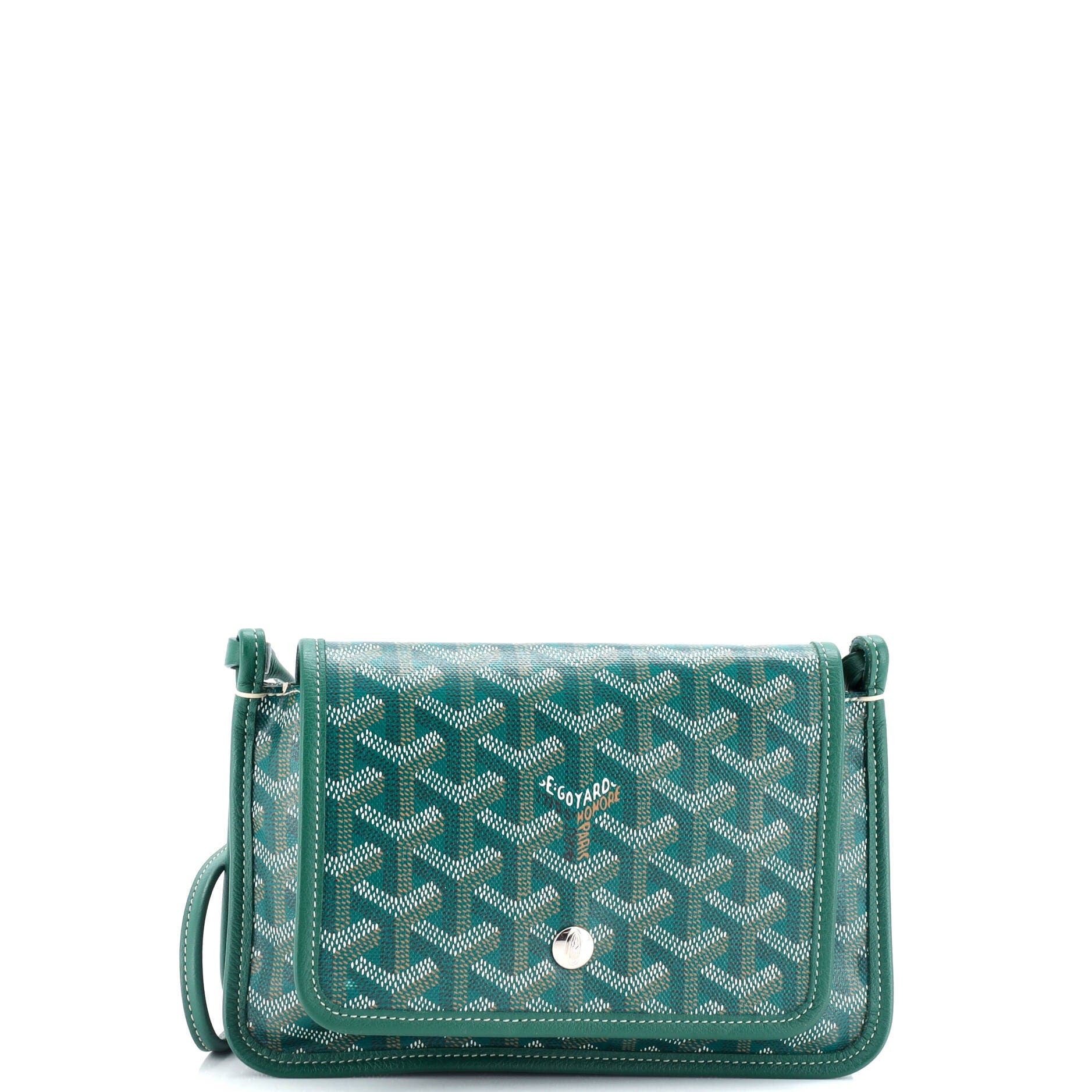 Pre-Owned Goyard Plumet Clutch Wallet Coated Canvas, Main, color, 