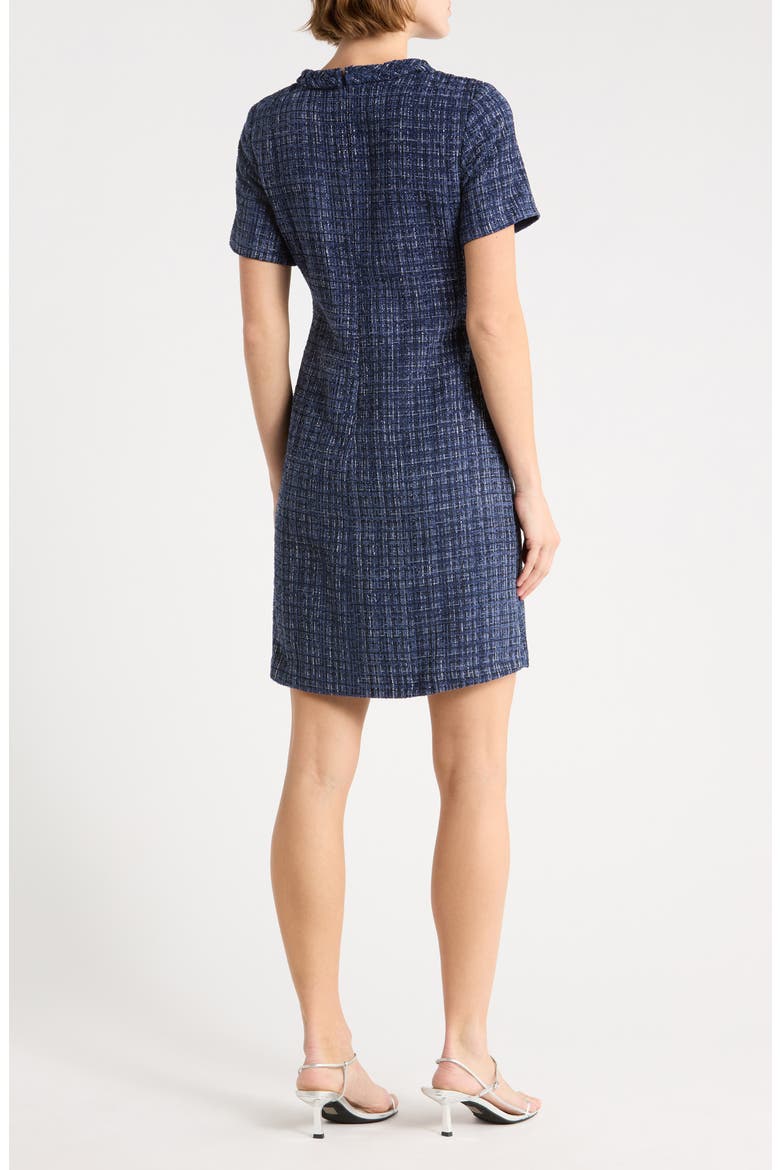 Bouclé Shift Dress, Alternate, color, NAVY