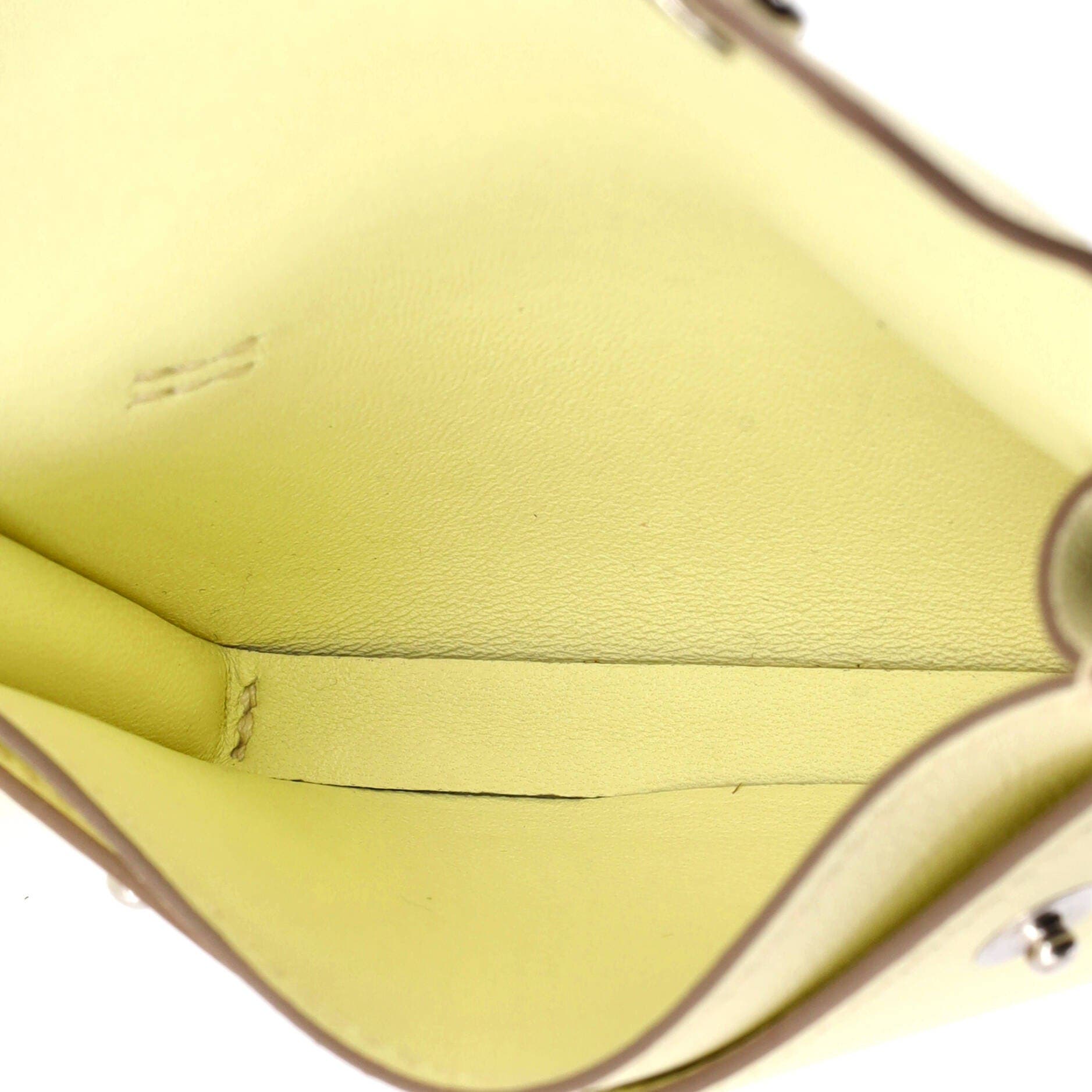 Hermesnap Card Holder Swift, Alternate, color, Yellow