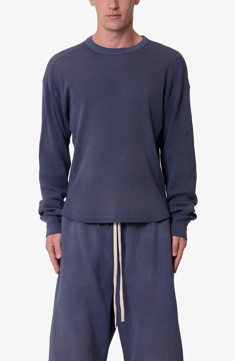 mnml Washed Long Sleeve Cotton Thermal T-Shirt, Main, color, 