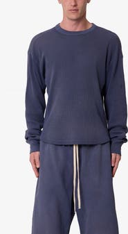 mnml Washed Long Sleeve Cotton Thermal T-Shirt