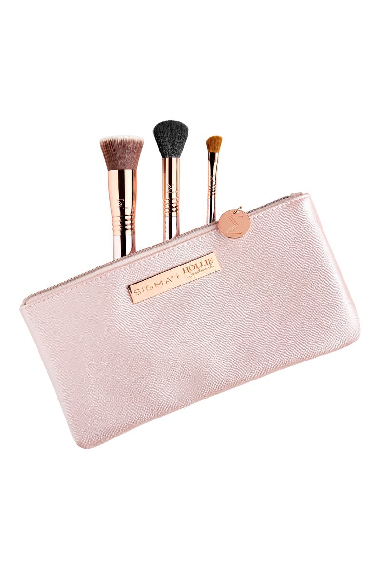 x Hollie Woodward On the Glow Brush Set (Nordstrom Exclusive), Alternate, color, NO COLOR