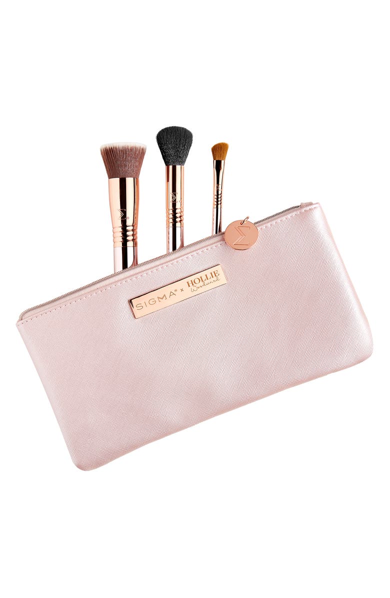 Sigma Beauty x Hollie Woodward On the Glow Brush Set, Alternate, color, 
