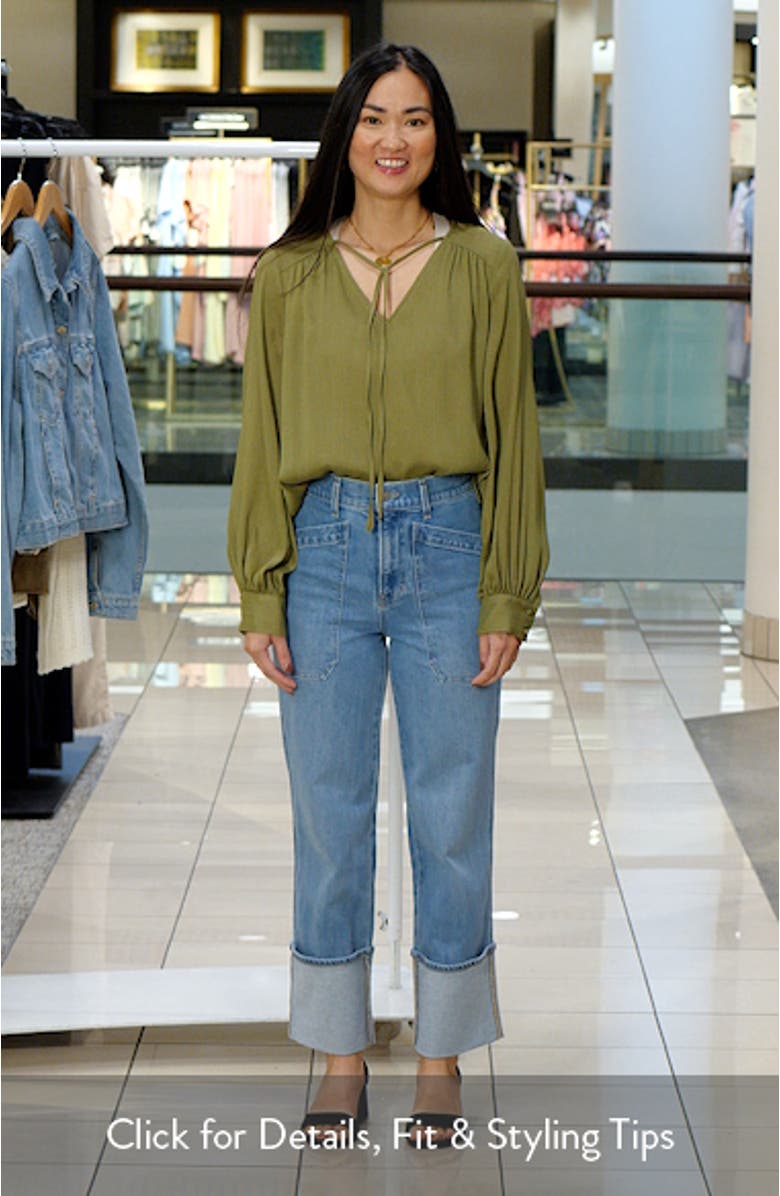 Split Neck Satin Top, sales video thumbnail