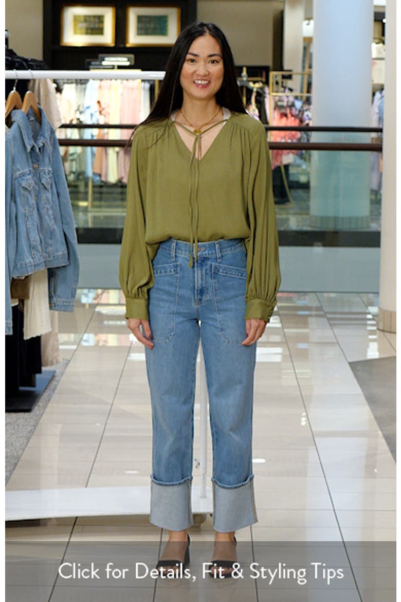 Split Neck Satin Top video
