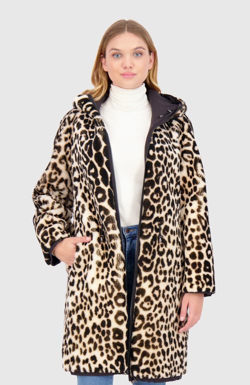 Gorski Shearling Lamb Parka Reversible To Nylon In Black