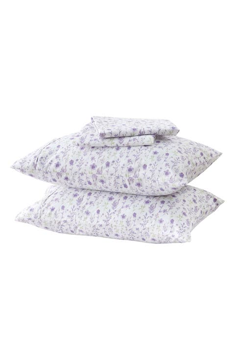 Floral Print Microfiber Sheet Set