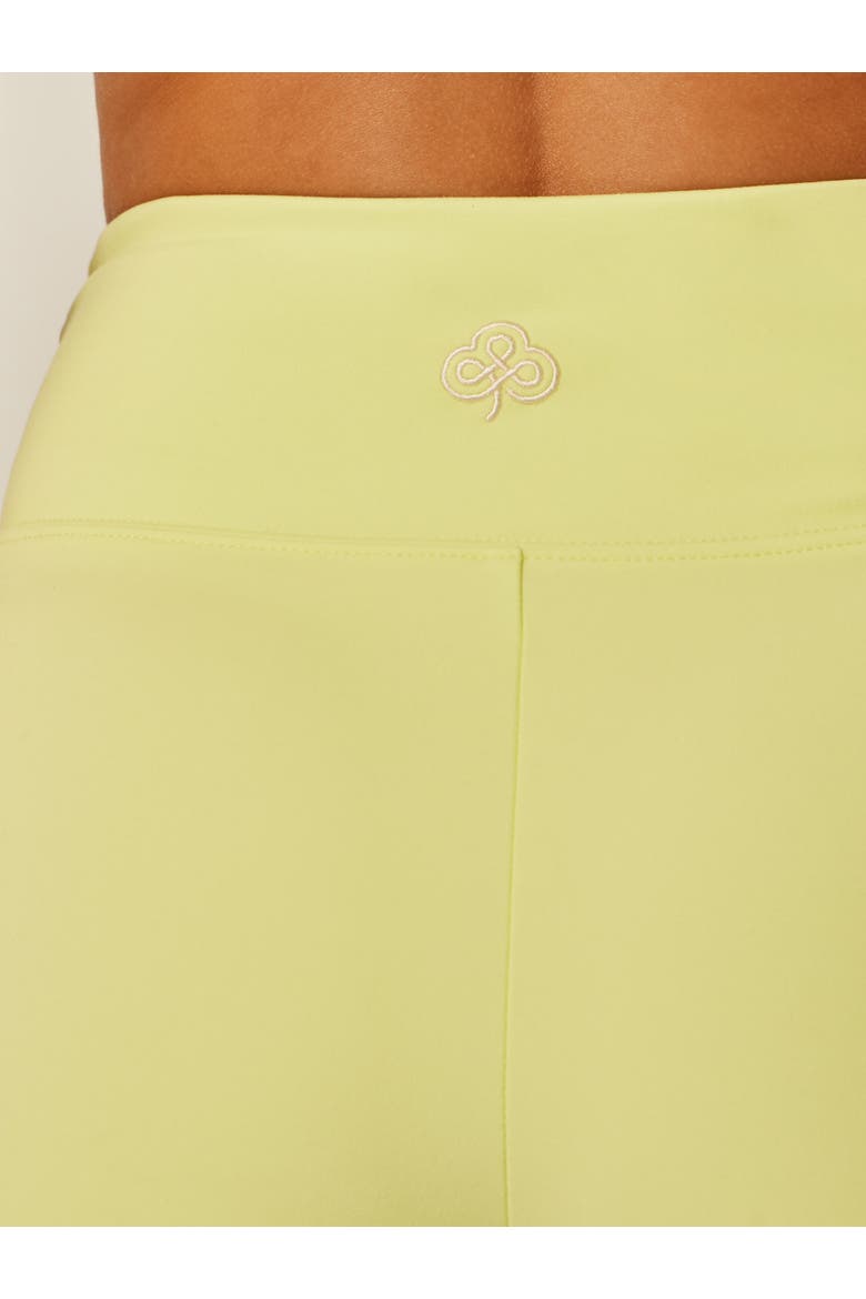 Stretch High Rise Wrap-Waist Mini Shorts, Alternate, color, Sunny Lime