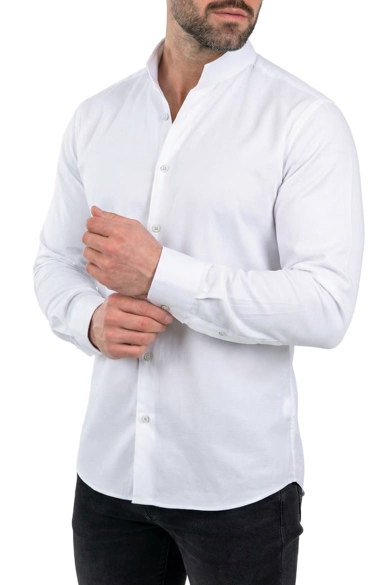 Prince Cotton Dress Shirt, Alternate, color, WHITE