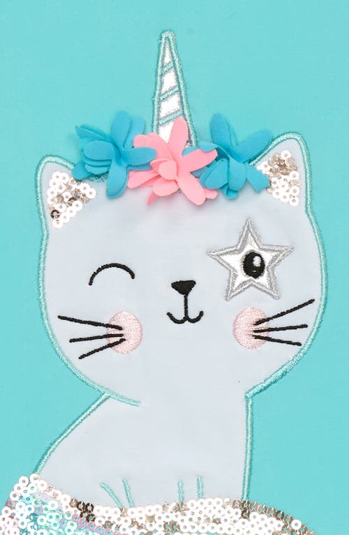 Shop Flapdoodles Kids' Kitty Unicorn Appliqué One-piece Swimsuit